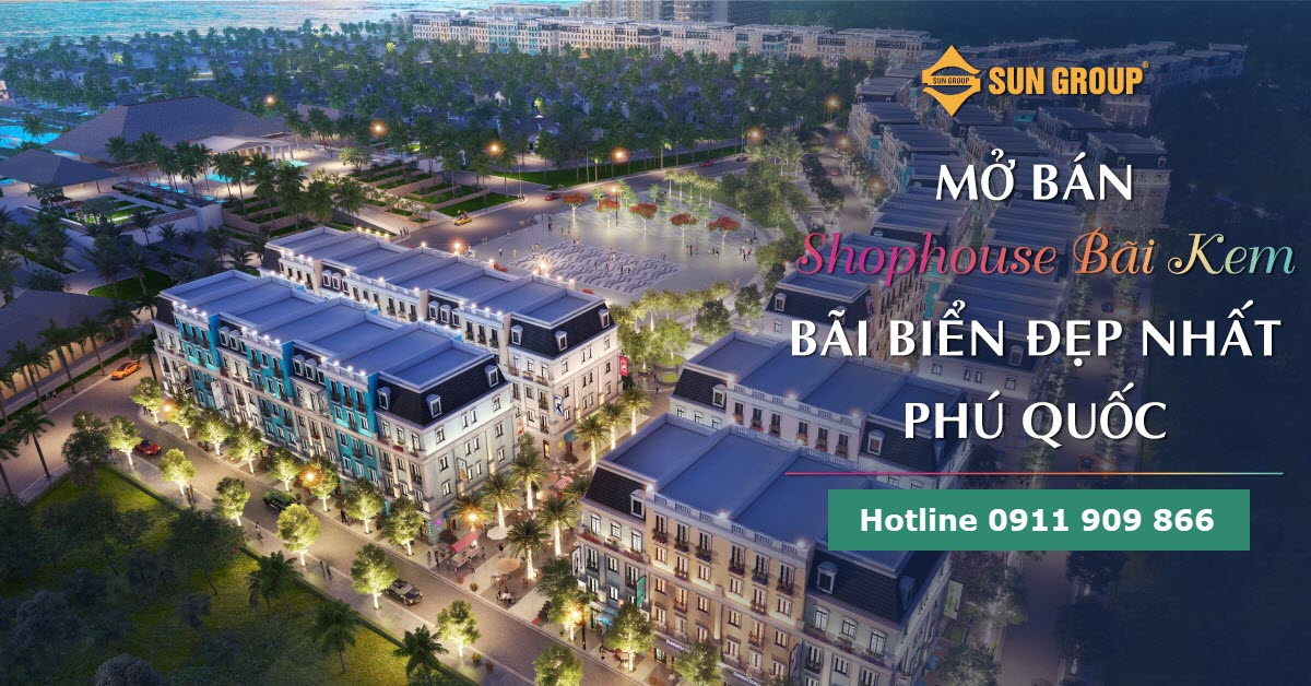 Shophouse B&atilde;i Kem sở hữu vị tr&iacute; hiếm c&oacute; khi nằm ngay cửa ng&otilde; đ&oacute;n đầu trong quần thể du lịch nghỉ dưỡng, giải tr&iacute; tỷ đ&ocirc; tại Nam Ph&uacute; Quốc